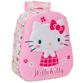 Pink-Weiß - Front - Hello Kitty - Kinder Rucksack, Floral