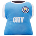Blau-Weiß - Front - Manchester City FC - Hemd - Gefülltes Kissen