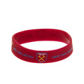 Weinrot - Front - West Ham United FC offizielles Silikon-Armband