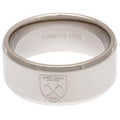 Silber - Front - West Ham United FC Band Ring