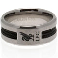 Silber - Front - Liverpool FC schwarzes Inlay Ring
