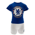 Blau-Weiß - Side - Chelsea FC Kinder T-Shirt und Short Set