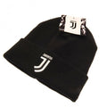 Schwarz-Weiß - Side - Juventus FC offizielle Erwachsene Unisex Strick-Umschlagmütze