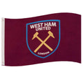 Weinrot - Front - West Ham United FC - Fahne