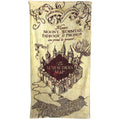 Creme - Front - Harry Potter - Badetuch, "Marauders Map"