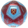 Weinrot-Himmelblau - Side - West Ham United FC - mit Unterschriften - Fußball