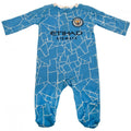 Blau - Front - Manchester City FC - Schlafanzug für Baby