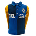 Blau-Marineblau-Gelb - Front - Chelsea FC - Rugby-Trikot für Kinder