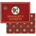 Rot-Gelb-Schwarz - Front - Harry Potter - Geschirrhandtuch, Bahnsteig 9 3-4 2er-Pack Set