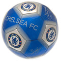 Blau-Silber - Front - Chelsea FC - Fußball mit Unterschriften