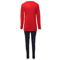 Rot-Marineblau - Back - Harry Potter - Schlafanzug mit langer Hose für Damen