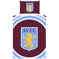 Weinrot-Himmelblau-Weiß - Front - Aston Villa FC - Bettwäsche-Set, Wappen