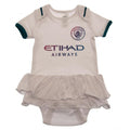 Weiß-Blau - Front - Manchester City FC - Bodysuit Tutu-Rock für Baby