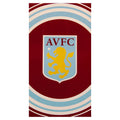 Weinrot-Himmelblau-Gelb - Front - Aston Villa FC - Badetuch, Wappen