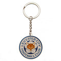 Weiß-Blau-Orange - Front - Leicester City FC - "Be Fearless" Schlüsselanhänger Wappen