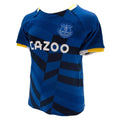 Königsblau-Weiß-Schwarz - Side - Everton FC - T-Shirt und Shorts für Kinder