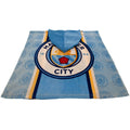 Himmelblau-Weiß-Gold - Back - Manchester City FC - Handtuch mit Kapuze für Kinder