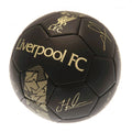 Matt Schwarz-Gold - Side - Liverpool FC - "Phantom" Fußball mit Unterschriften