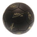 Matt Schwarz-Gold - Back - Manchester City FC - "Phantom" Fußball mit Unterschriften