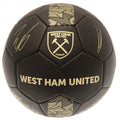 Matt Schwarz-Gold - Front - West Ham United FC - "Phantom" Fußball mit Unterschriften