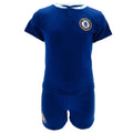Königsblau - Front - Chelsea FC - T-Shirt und Shorts für Baby