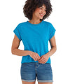 Azure Blau - Side - TOG24 - "Andrea" T-Shirt für Damen