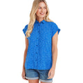 Mykonosblau - Side - TOG24 - "Alston" Hemd für Damen Kurze Ärmel