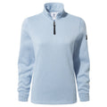 Eisblau - Front - TOG24 - "Pearson" Fleece-Oberteil mit kurzem Reißverschluss für Damen