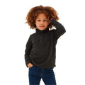 Schwarz - Side - TOG24 - "Toffolo" Fleece-Oberteil Reißverschluss für Kinder