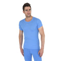 blau - Front - Herren Thermo-Unterhemd - Kurzarm-T-Shirt