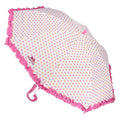 Aprikose-Punktemuster - Side - Trespass Mädchen Regenschirm Clarissa mit Muster
