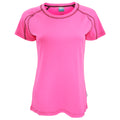 Neonpink - Front - Trespass Damen Mamo T-Shirt, Kurzarm