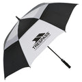 Schwarz-Weiß - Front - Trespass Catterick Automatik Regenschirm