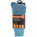 Aquablau mit Muster - Back - Trespass Unisex Thermski-Socken mit besonders dickem Frotteefutter