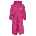 Pink - Front - Trespass Kinder Regenanzug Button
