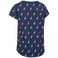 Marineblau-Flamingo - Back - Trespass Damen T-Shirt Carolyn mit Muster, kurzärmlig