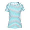 Aquamarin gestreift - Front - Trespass Damen T-Shirt Ani, kurzärmlig