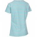Aquamarin gestreift - Back - Trespass Damen T-Shirt Ani, kurzärmlig