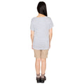 Denim gestreift - Side - Trespass Damen T-Shirt Inca mit V-Ausschnitt, kurzärmlig