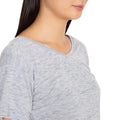 Denim gestreift - Pack Shot - Trespass Damen T-Shirt Inca mit V-Ausschnitt, kurzärmlig