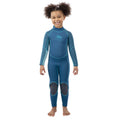 Cosmic-Blau meliert - Back - Trespass - "Lillian 3mm" Neoprenanzug für Kinder