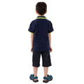 Marineblau - Side - Trespass - "Outline" Poloshirt für Jungen