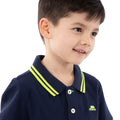 Marineblau - Pack Shot - Trespass - "Outline" Poloshirt für Jungen