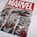 Weiß-Rot - Side - Marvel - "Heroes" T-Shirt für Herren