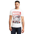 Weiß-Rot - Lifestyle - Marvel - "Heroes" T-Shirt für Herren