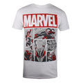 Weiß-Rot - Front - Marvel - "Heroes" T-Shirt für Herren