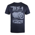 Heide Blau - Front - BSA - "Tonal Invert" T-Shirt für Herren