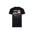 Schwarz-Weiß-Pink - Front - Knight Rider - T-Shirt für Herren