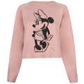 Altrosa - Front - Disney - Kurzes Sweatshirt für Damen