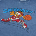 Graublau-Rot - Side - Garfield - "Skywalkin" Sweatshirt für Damen